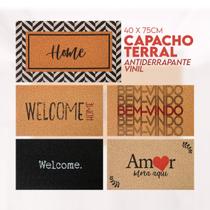 Tapete De Entrada Capacho Vinil Terral 40cm x 75cm Kapazi