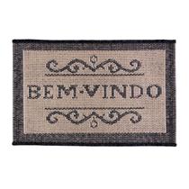 Tapete de Entrada Eco Nature BemVindo Chumbo 56 40x60cm Sisal Antiderrapante J Serrano Tapete de Entrada Eco Nature BemVindo Chumbo 56 40x60cm Sisal Antiderrapante J Serrano