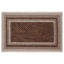 Tapete de Entrada Eco Nature Moldura 40x60cm Bege Marrom J Serrano