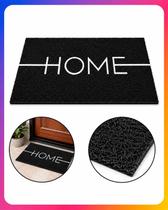 Tapete de Entrada Home Preto em Vinil PVC 40x60 Antiderrapante Resistente a Sol e Chuva Cortelux Tapete de Entrada Home Preto em Vinil PVC 40x60 Antiderrapante Resistente a Sol e Chuva Cortelux