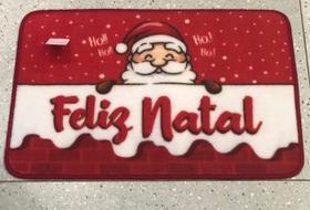 Tapete de Entrada Natalino em Poliéster