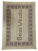 Tapete de entrada sisal look rayza 40x60cm capacho