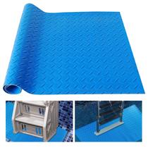 Tapete de escada de piscina Hlimior 91x122 cm azul antiderrapante