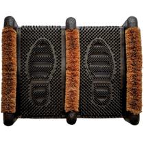 Tapete de escova de borracha para esfregar lama Ninamar Scrub & Scrape Shoes