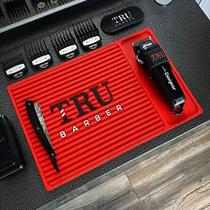 Tapete de estação TRU BARBER em PVC flexível 36 cm x 23 cm (vermelho) Tapete de estação TRU BARBER em PVC flexível 36 cm x 23 cm (vermelho)