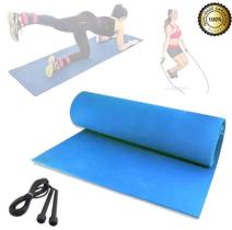 Tapete De Eva Academia/Pilates/Yoga 180X50Cm + Corda Pvc