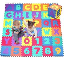 Tapete De Eva Infantil Alfabeto E Números 36 Peças 30x30 8mm