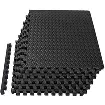 Tapete de Exercício EVA Mat Block para Piso, 6 Peças, 60 x 60 cm, 1,3 cm Tapete de Exercício EVA Mat Block para Piso, 6 Peças, 60 x 60 cm, 1,3 cm