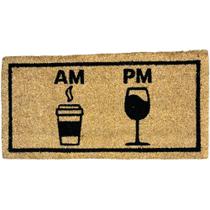 Tapete de Fibra de Coco AM PM - Em Casa Tem