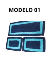 Tapete de Frufru Personalizado cozinha 3 peças 1,20 x40 Decoração Exclusiva para Sua Casa