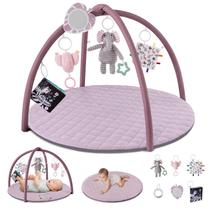 Tapete de Ginástica Baby Play Blissful Diary - Tummy Time com 6 Brinquedos - Lavanda