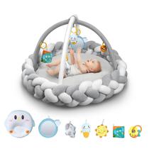 Tapete de ginástica Baby Play Yacul Thick Soft com brinquedos removíveis de 0 a 12 m