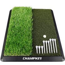 Tapete de golfe CHAMPKEY Dual-Turf 13x17 cm com 9 camisetas de golfe