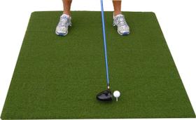 Tapete de golfe Premium Pro Turf 90x150cm com camiseta de madeira