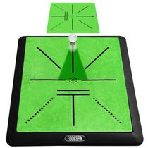 Tapete de golfe Tapete de treino com feedback de trajetória giratória e detecção de impacto Uso interno/externo Treinador de swing de golfe para treinamento em casa Ótimo para pais e iniciantes