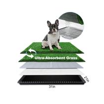 Tapete de Grama para Cães HQ4US 4LEGS Médio 79 x 53 cm com Bandeja para Xixi