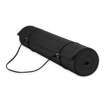 Tapete de ioga Gaiam Essentials Premium com funda transportadora preto Tapete de ioga Gaiam Essentials Premium com funda transportadora preto