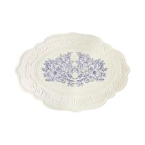 Tapete De Jantar De Silicone Floral Padrão Retrô À Prova D'água Para Talheres De Cozinha Almofada De