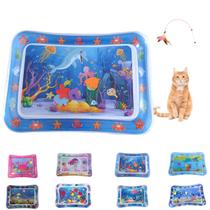Tapete de jogo aquático sensorial com almofada inflável para animais de estimação Tapete de jogo aquático sensorial com almofada inflável para animais de estimação