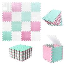 Tapete de jogo de espuma Tamiplay para bebês com travamento de 0,4 polegadas de espessura Tapete de jogo de espuma Tamiplay para bebês com travamento de 0,4 polegadas de espessura