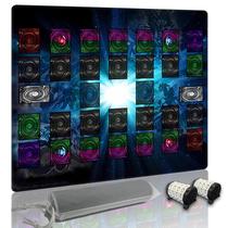 Tapete de Jogo Extalas Yugioh Zonas de Campo de Duelo 61x36 cm Tapete de Jogo Extalas Yugioh Zonas de Campo de Duelo 61x36 cm
