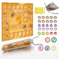 Tapete de Jogo para Cartas Extalas 61x61 cm com Marcadores Tapete de Jogo para Cartas Extalas 61x61 cm com Marcadores