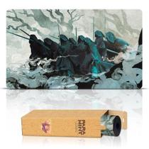 Tapete de jogo Paramint The Nine costurado para MTG, base de borracha antiderrapante Tapete de jogo Paramint The Nine costurado para MTG, base de borracha antiderrapante