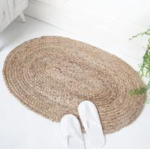 Tapete de juta RAJRANG 61 x 91 cm oval reversível 2 x 3 pés