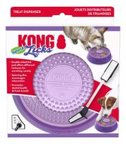 Tapete De Lamber Kong Licks Spinz Para Cães E Gatos Pequeno