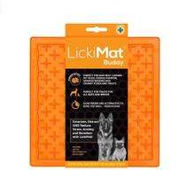 Tapete de Lamber Licki Mat Buddy Laranja P/ Cães e Gatos Tapete de Lamber Licki Mat Buddy Laranja P/ Cães e Gatos