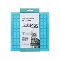 Tapete de Lamber LickiMat Playdate Azul para Gato Tapete de Lamber LickiMat Playdate Azul para Gato