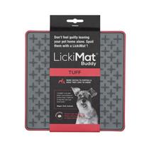 Tapete de Lamber LickiMat Tuff Buddy Vermelho p/ Cachorro Tapete de Lamber LickiMat Tuff Buddy Vermelho p/ Cachorro