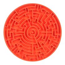 Tapete de Lamber p/ Cães e Gatos Pet Games Labirinto Laranja P Tapete de Lamber p/ Cães e Gatos Pet Games Labirinto Laranja P