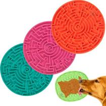 Tapete De Lamber para Cães Gatos Cachorros Pet Games Labirinto Comrouro Ração Úmida - Tamanho M