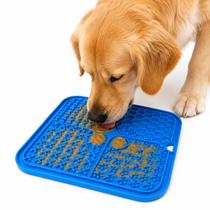 Tapete de Lamber Pet com Ventosa para Cães e Gatos Alimentação Lenta e Antiestresse