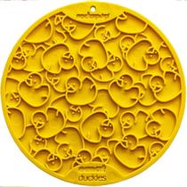 Tapete De Lamber Sodapup Emat Redondo Com Ventosas Design Pato Para Cães e Gatos - Amarelo Tapete De Lamber Sodapup Emat Redondo Com Ventosas Design Pato Para Cães e Gatos - Amarelo