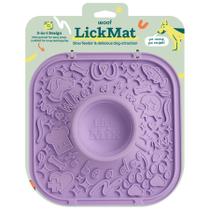 Tapete de Lamber WOOF com Comedouro Lento, Silicone Livre de BPA