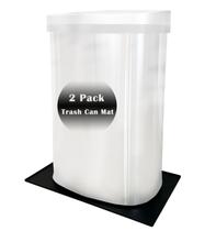Tapete de lixo Luccov à prova d'água de silicone, pacote com 2 unidades, 30x48cm, preto