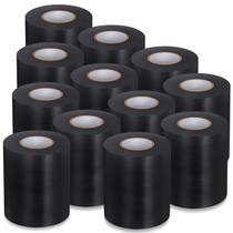 Tapete de luta livre Pangda 12 peças de 10 cm x 20 m PVC preto