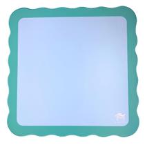 Tapete de Mahjong com bordas recortadas, 31 x 31 cm, parte traseira de borracha de neoprene