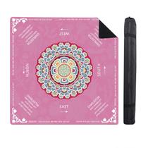 Tapete de Mahjong HBLEDOT 85 x 85 cm antiderrapante rosa com bolsa Tapete de Mahjong HBLEDOT 85 x 85 cm antiderrapante rosa com bolsa