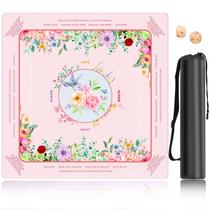Tapete de Mahjong HYXFJITS 81x81 cm Antiderrapante e Impermeável Rosa Tapete de Mahjong HYXFJITS 81x81 cm Antiderrapante e Impermeável Rosa