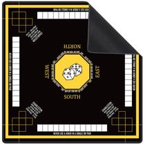 Tapete de Mahjong Nine-Marsh 80 cm x 80 cm antiderrapante com regras do jogo