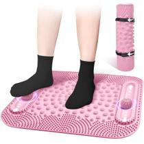 Tapete de Massagem para Pés GEENOA 5 Zonas Rosa em TPE Tapete de Massagem para Pés GEENOA 5 Zonas Rosa em TPE