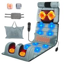 Tapete de Massagem TeqHome com Aquecimento para Corpo Inteiro, Almofada Shiatsu para Pescoço e Massageador de Pés