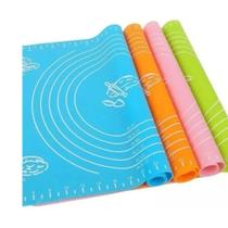 Tapete de Medidas em Silicone Grande Rosa 39x49,5cm - Dolce Home