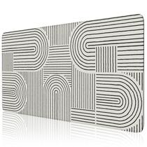 Tapete de mesa branco grande para mouse pad iCasso 90x40 cm antiderrapante