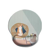 Tapete de mesa de silicone macio para mouse pad Fresh Cat Wrist Rest