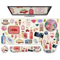 Tapete de mesa grande iCasso com conjunto ergonômico de descanso de pulso Tapete de mesa grande iCasso com conjunto ergonômico de descanso de pulso