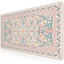 Tapete de mesa iCasso Pink Floral XXL Large Mouse Pad para desktop